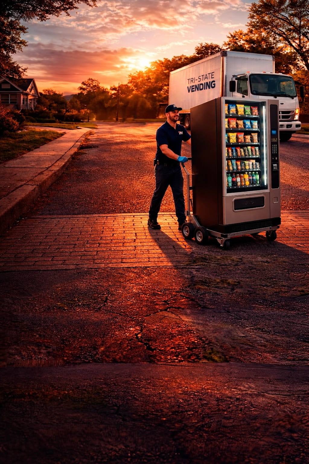 NY Tri-State Vending machine and truck