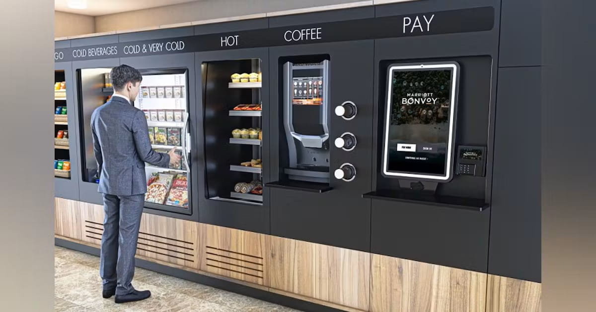 Modern vending machine display